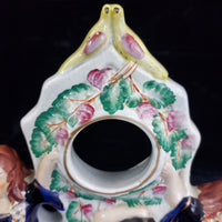 Thumbnail for Antique Victorian 1800s Staffordshire Flatback Figurine 3 Dancing Ladies 11