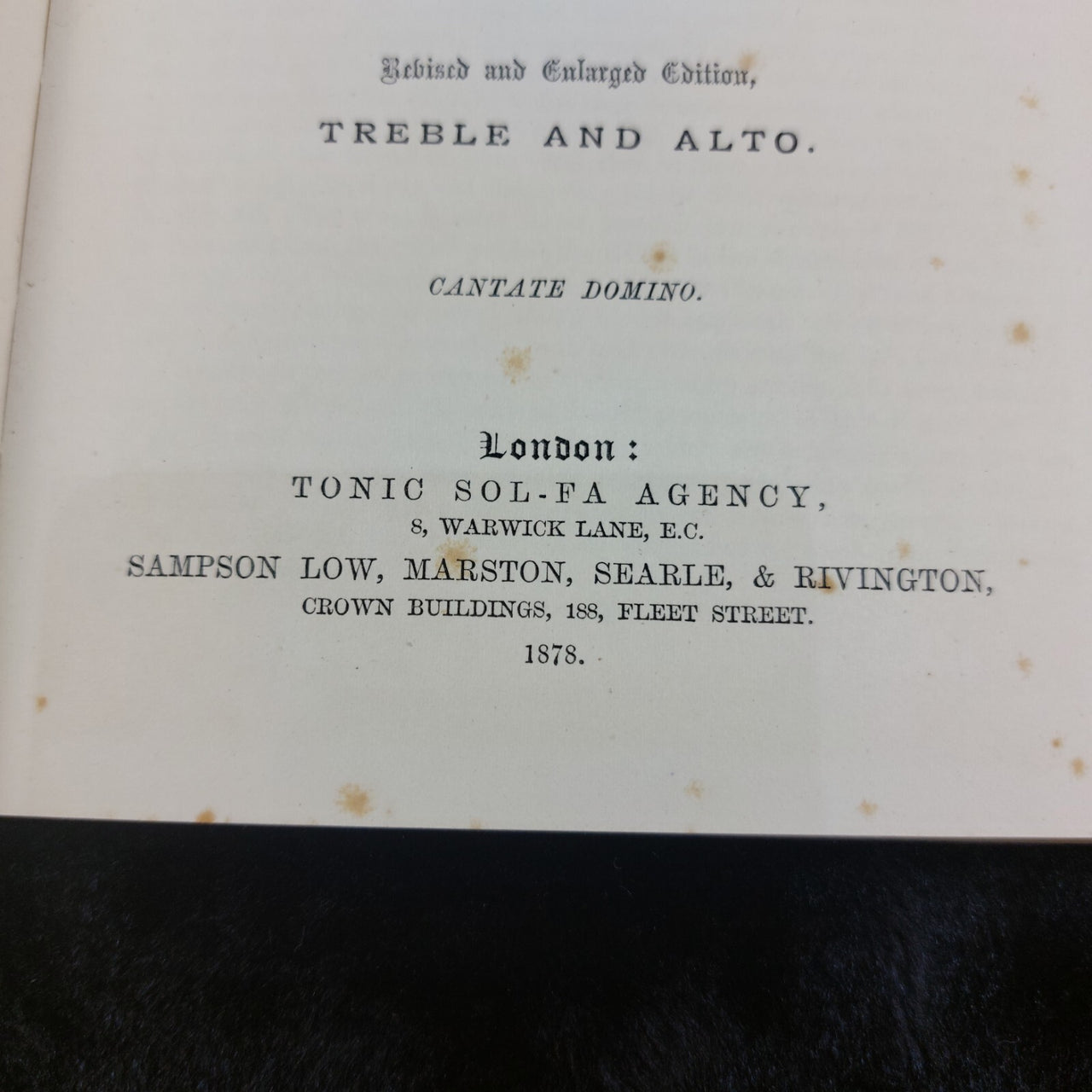 Hymnal 1878 Companion to Book of Common Prayer Treble & Alto,Antique Acceptable6