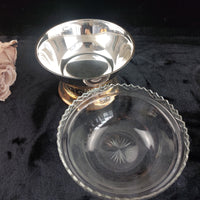 Thumbnail for Silverplate Pedestal Bowl Cut Worn 8