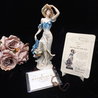 Thumbnail for Florence Armani Joy Figurine Of The Year Blue Dress w Box gift 2002 Porcelain10