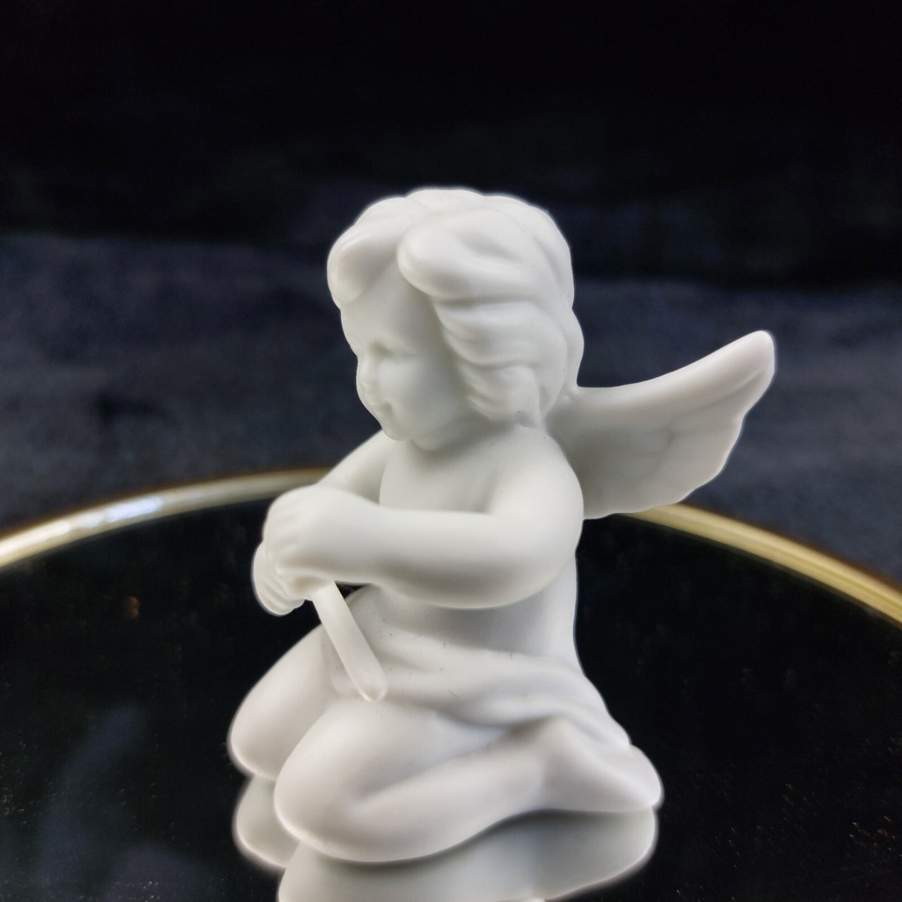 18th century Paul Pfuert Studio-Haus Cherub Pair 5in Bisque White Figurine antiq12