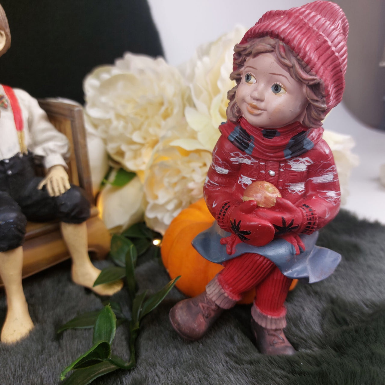 Candy Designs Rare Norway Children Figurines Set – Mixed Conditions, With Bench 17