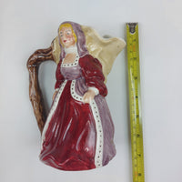 Thumbnail for Hillsborough Ware HandPainted Lady Jug  7