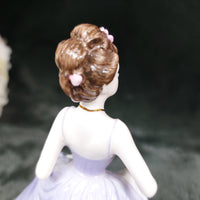 Thumbnail for Good Coalport Luck English lady Porcelain by Jack Glynn purple mint condition 8