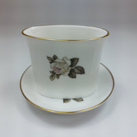 Thumbnail for Royal Worcester Bone China Oval Spill Vase Pin Dish Set Floral Gilt Boxed decor5