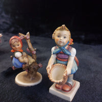 Thumbnail for Goebel Girl Hummel With Basket Tree Scene Figurine W Germany Vintage see the pic1