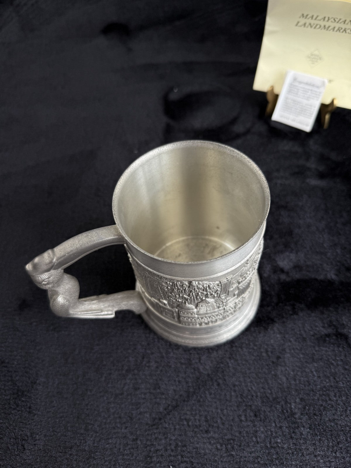 Royal Malaysian Selangor Landmarks Pewter Tankard / Mug with certificate Repro1