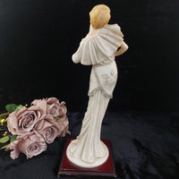 Thumbnail for Juliana Collection 15in Figurine, Tall Lady with Dog, large Resin Art Deco Beige7