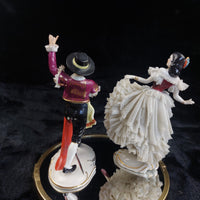 Thumbnail for Alka Dresden Deco German Porcelain Torero Spanish Pair Dancer chip see pics 14