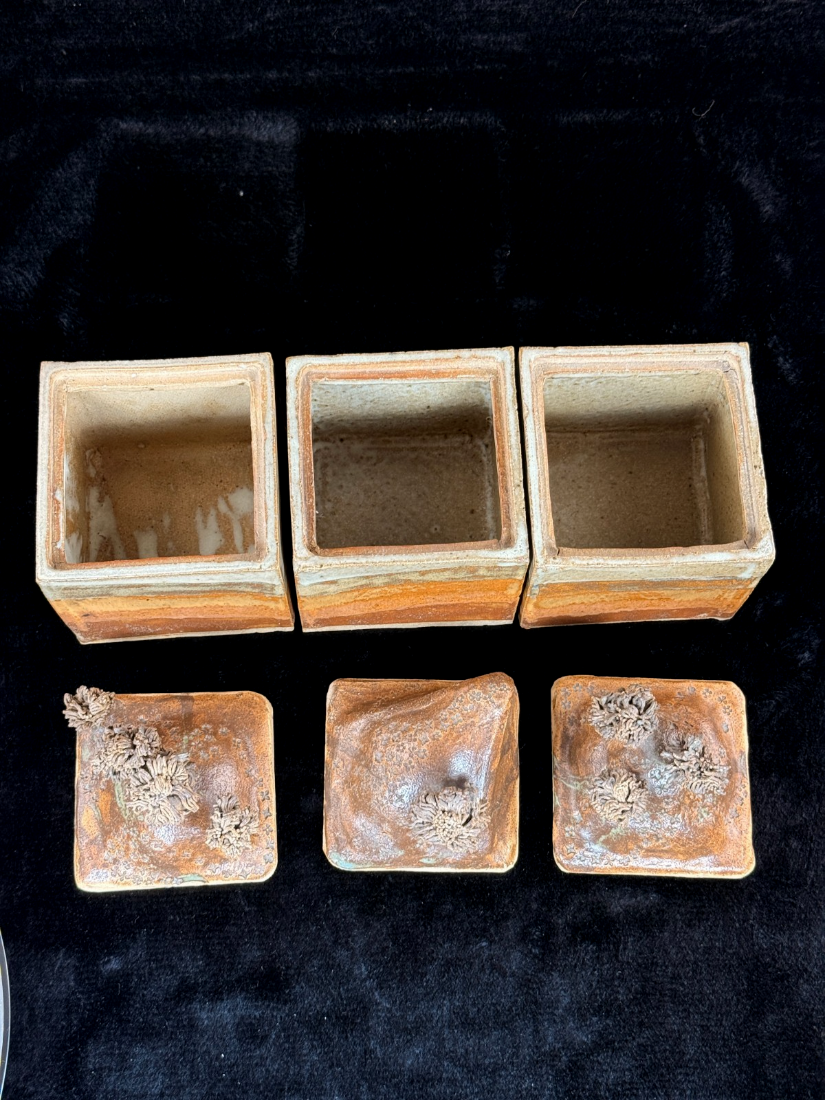 Studio Landscape Pottery Lidded Boxes Set – Handmade Ceramic Art Storage Jars13