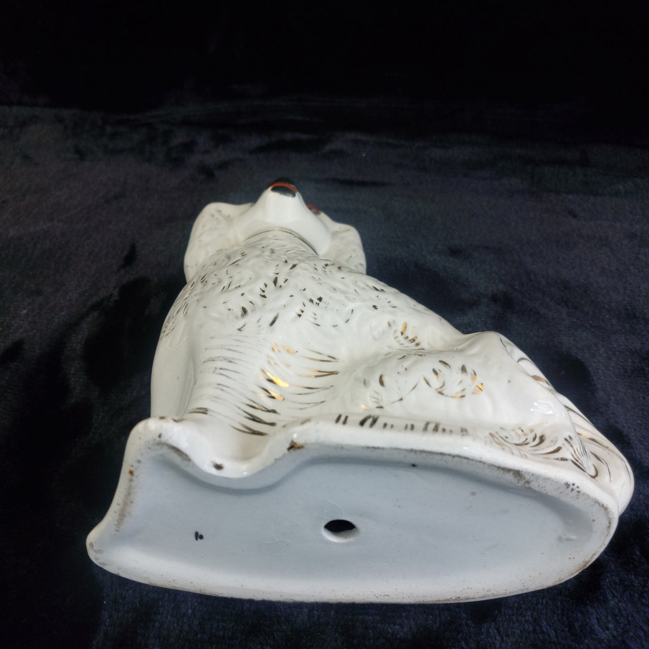 Staffordshire 19th Century antique porcelain Dog figurine 10.5" Spaniel12