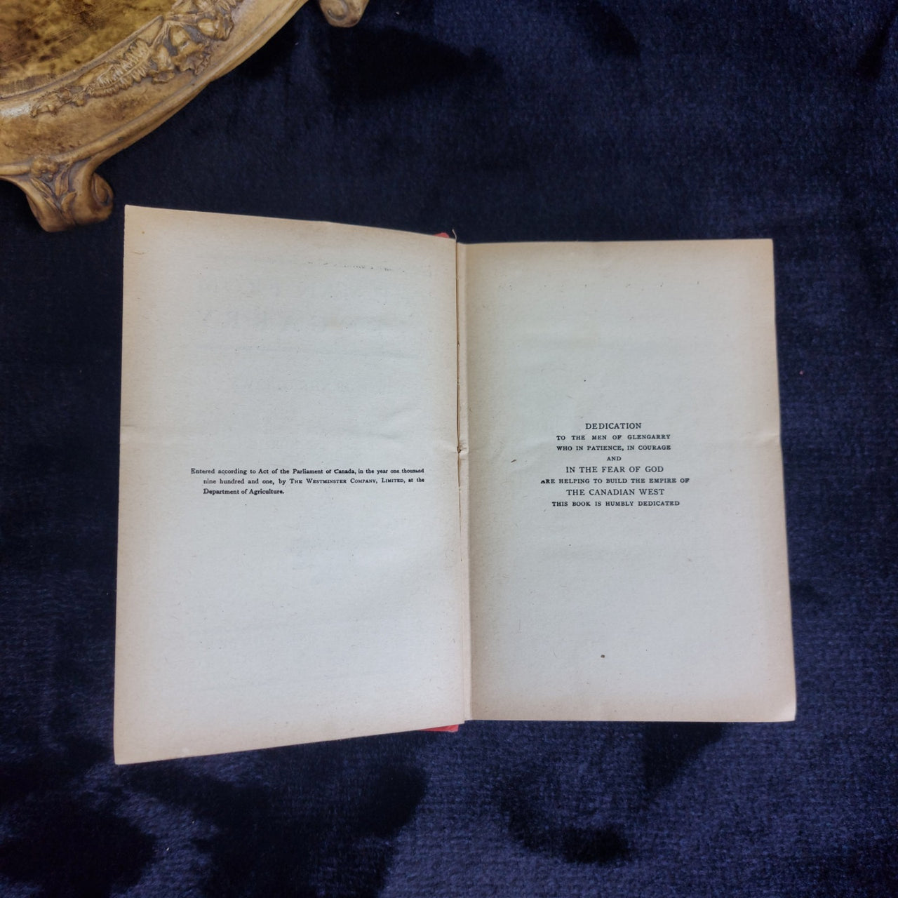 Ralph Connor 1901 Man From Glengarry – Canadian Literature Hardcover Classic7
