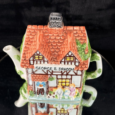 Novelty Teapots Set x2  1.55George & Dragon Pub + Rovers Return Newton & Ridley 1