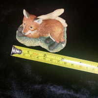 Thumbnail for 1989 Figurine Fox Wildlife Sculpture Handcrafted (Chipped Ear) Collectible 8