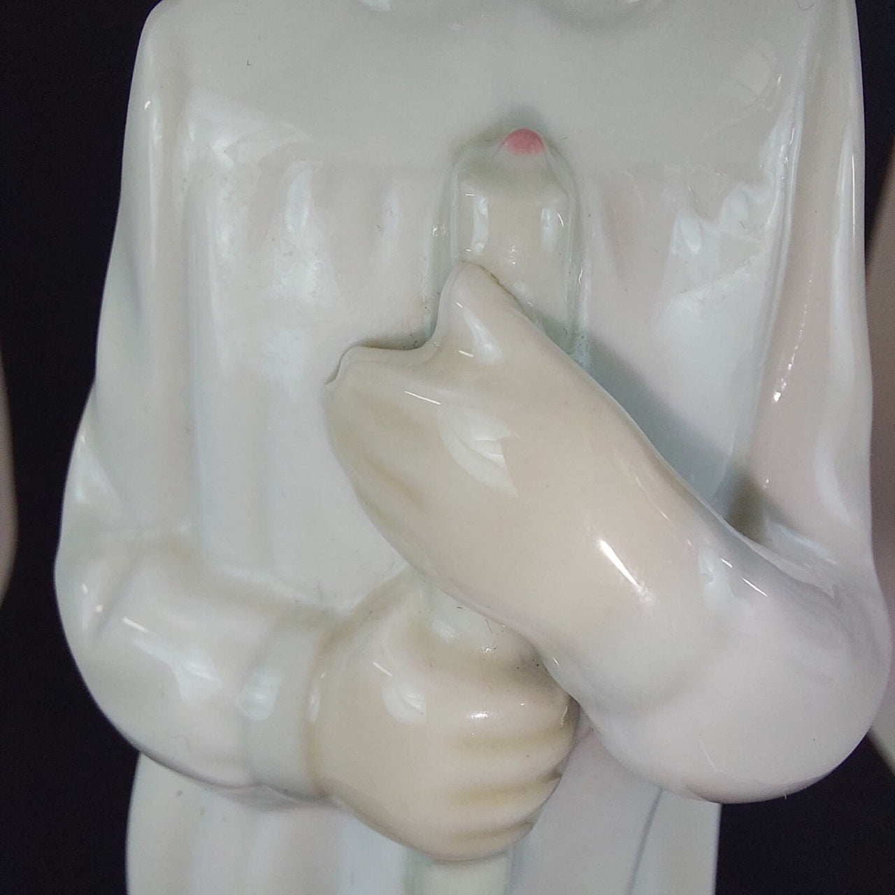 Zaphir Young Holding Girl Candle white Figurine Porcelain Collectable vintage7