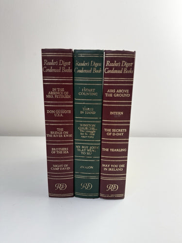 Reader’s Digest De Luxe 3 Book Set 19671968 Classic Burgundy & Green Editions1