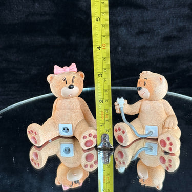 Highly Collectible & Racy Bad Taste Bears Duo AC/DC PlugIn Figurines funny gift1