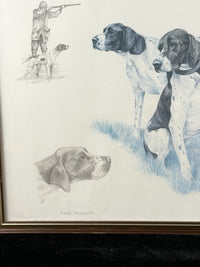Thumbnail for Nigel Hemming Hunting Dogs Pointer Print – Framed English Sporting Dog Art3