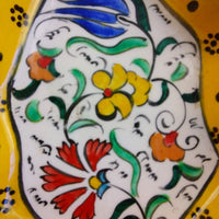 Thumbnail for Ceramic Floral Yellow Star Dish Set – Turkish Style 7-Piece Decorative Handmade14