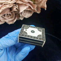Thumbnail for Anglo-Indian 19th Century Victorian Wooden Trinket Pill Box – Mother-of-Pearl8