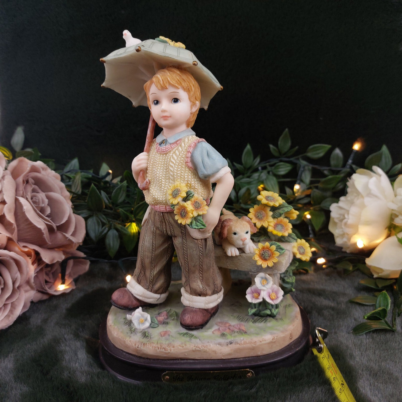 2000Juliana Boy Collection with Umbrella Figurine Porcelain United Kingdom.1