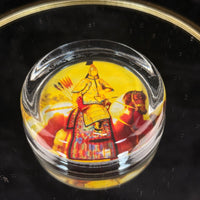 Thumbnail for Cultural Imprints Paperweight Glass Warrior Ming Dynasty Art with Box Round..6
