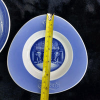 Thumbnail for Royal Copenhagen 3 Blue Plates –Carlsberg Collectibles Denmark Set   1977, 1991 6