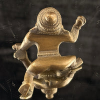 Thumbnail for Antique Brass Indian Baby Krishna Statue – 2.5” Hindu Bal Gopal Idol Figuri12