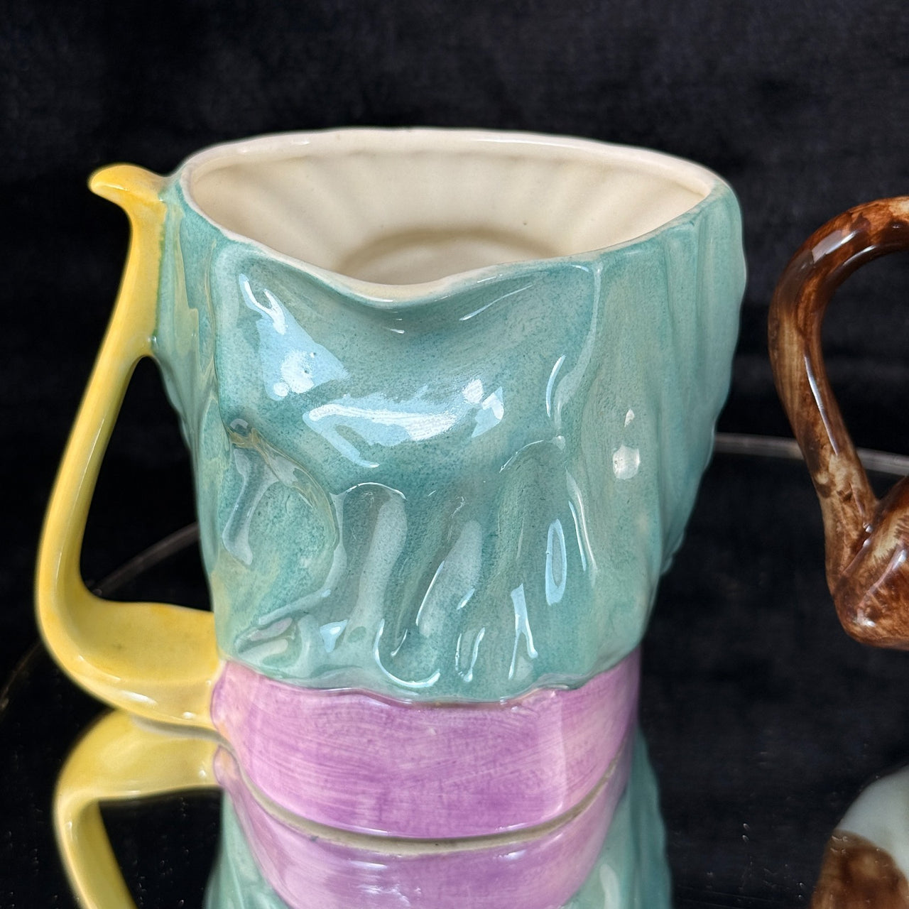 Fieldings Pickwick Ware Mrs Bardell & Character Jug England Hand Painted de Pair10