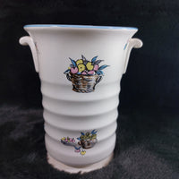 Thumbnail for Crown Ducal Ware Petit Rêverie Vase English 1950s Hand-Painted decor Earthenware2