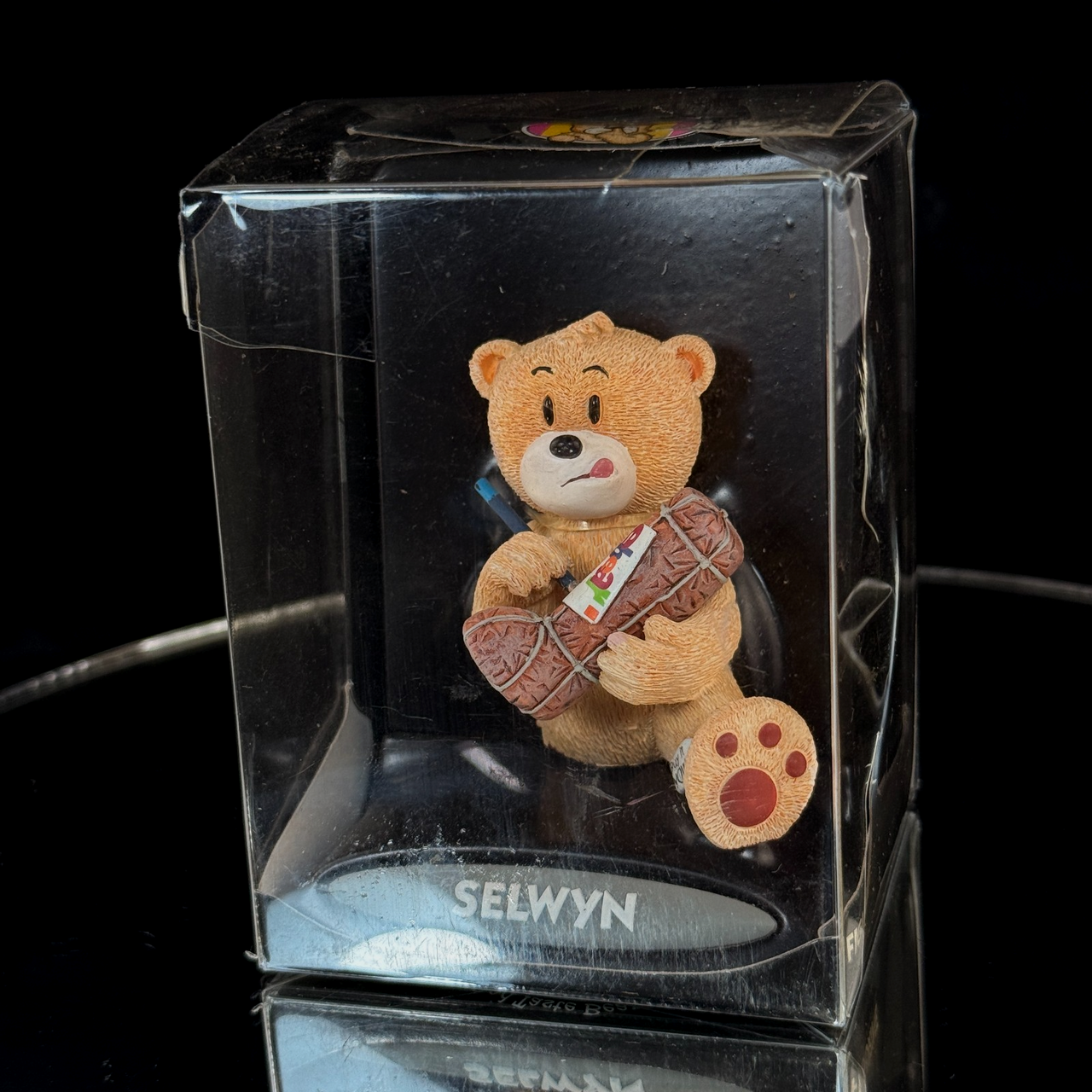 Bad Taste Bears Selwyn Figurine 2005 Funny Gift Box Damaged Drawing Cartoon1