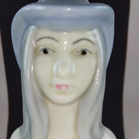 Thumbnail for Porcelanas M. Requena Collectable Blue white porcelain Lady Figurine Spain Decor11