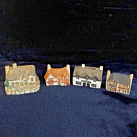Thumbnail for Miniature Bundle Pottery Cottage Tey Terra Crafts Set 4 Miniatures Britain 0