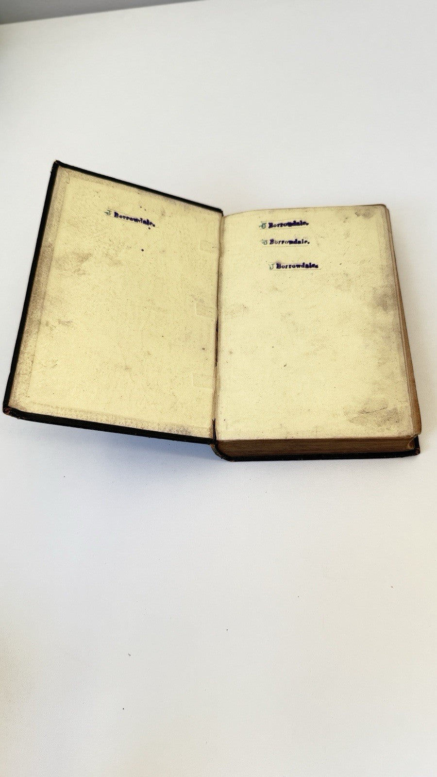 Holy Miniature Bible Leather Bound British & Foreign Bible Society Antique 18724
