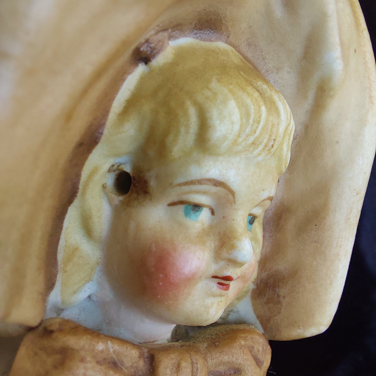 Antique German Bisque Figurines 6.5" Grandpa Grandma Pair Handpainted see pics.15