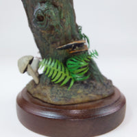 Thumbnail for Merlin Collection Owl Figurine on Tree Decorative Stump Collectible Statue Art d12