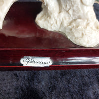Thumbnail for G.Armani Twin Birds Figurine  Italian Capodimonte Porcelain Signed 6.5” gift3
