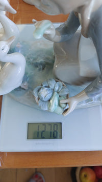 Thumbnail for Lladro Girl Feeding Geese Porcelain Figurine 1278g Glazed Ducks bookcase decor11