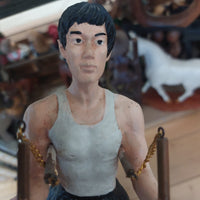 Thumbnail for KLF Arts Martial Figurine Bruce Lee Style 9” Nunchucks Vintage Look Display.15