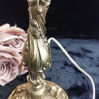 Thumbnail for Antique style Brass Baroque Table Lamp, 14 in, see the pictures Gold12