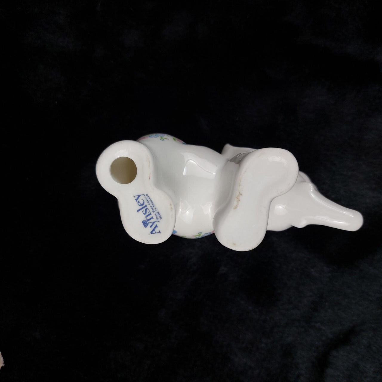 Wild Aynsley Tudor porcelain Elephant Figurine Vase & Trinket Dish Set of 311