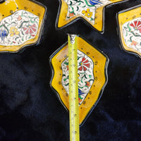 Thumbnail for Ceramic Floral Yellow Star Dish Set – Turkish Style 7-Piece Decorative Handmade6