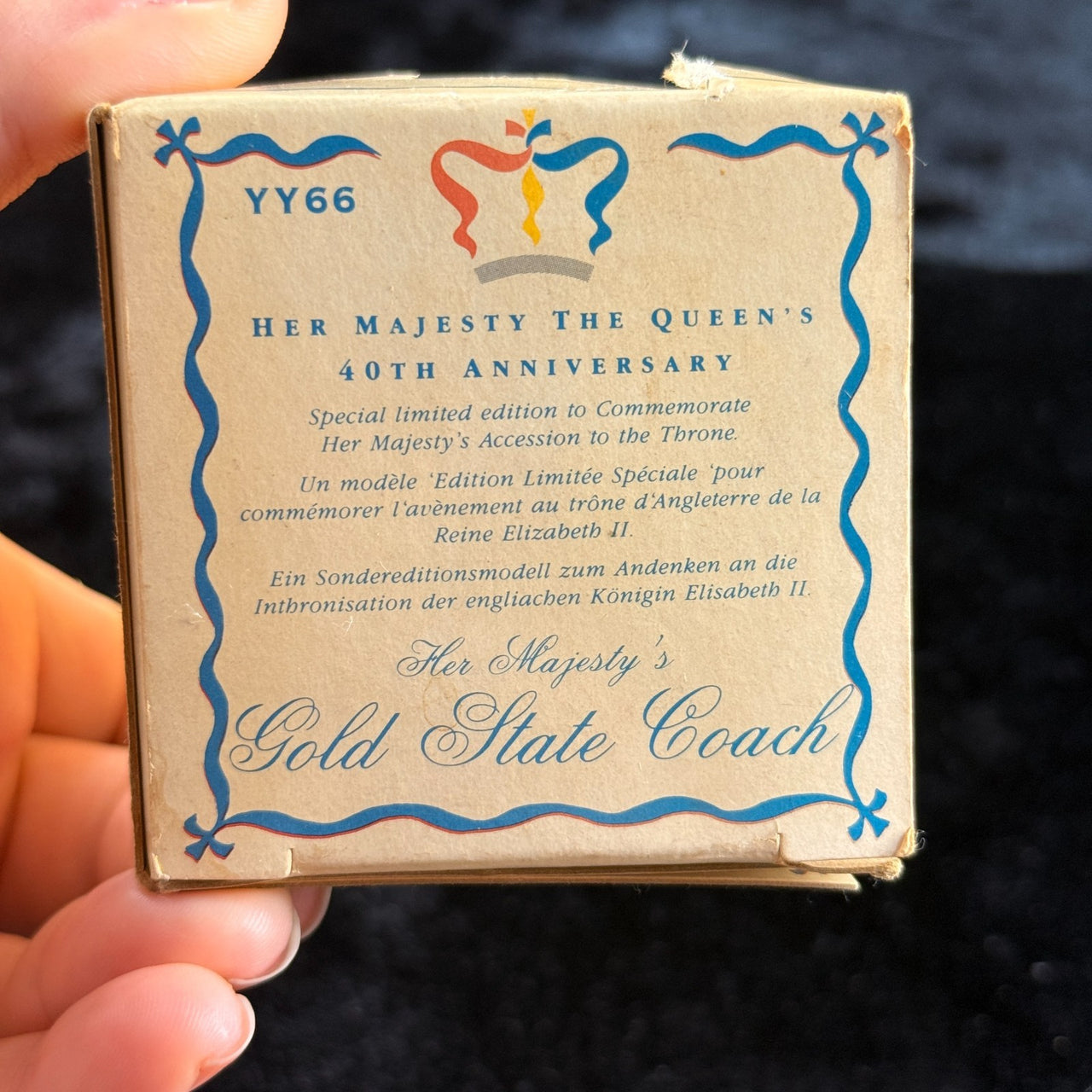 Royal Anniversary Trust State Gold Coach 40th Queen Jubilee Limited Edition Box6