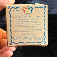 Thumbnail for Royal Anniversary Trust State Gold Coach 40th Queen Jubilee Limited Edition Box6