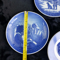Thumbnail for Royal Copenhagen 3 Blue Plates –Carlsberg Collectibles Denmark Set   1977, 1991 5