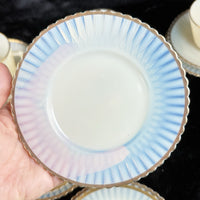 Thumbnail for Macbeth Evans American Sweetheart Monax Milk Glass Tea Set 6 Cups Saucers Creame7