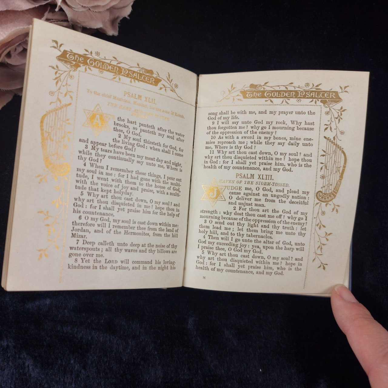 The Golden Psalter 1889 Edition by Marcus Ward & Co Antique Decorative Book5