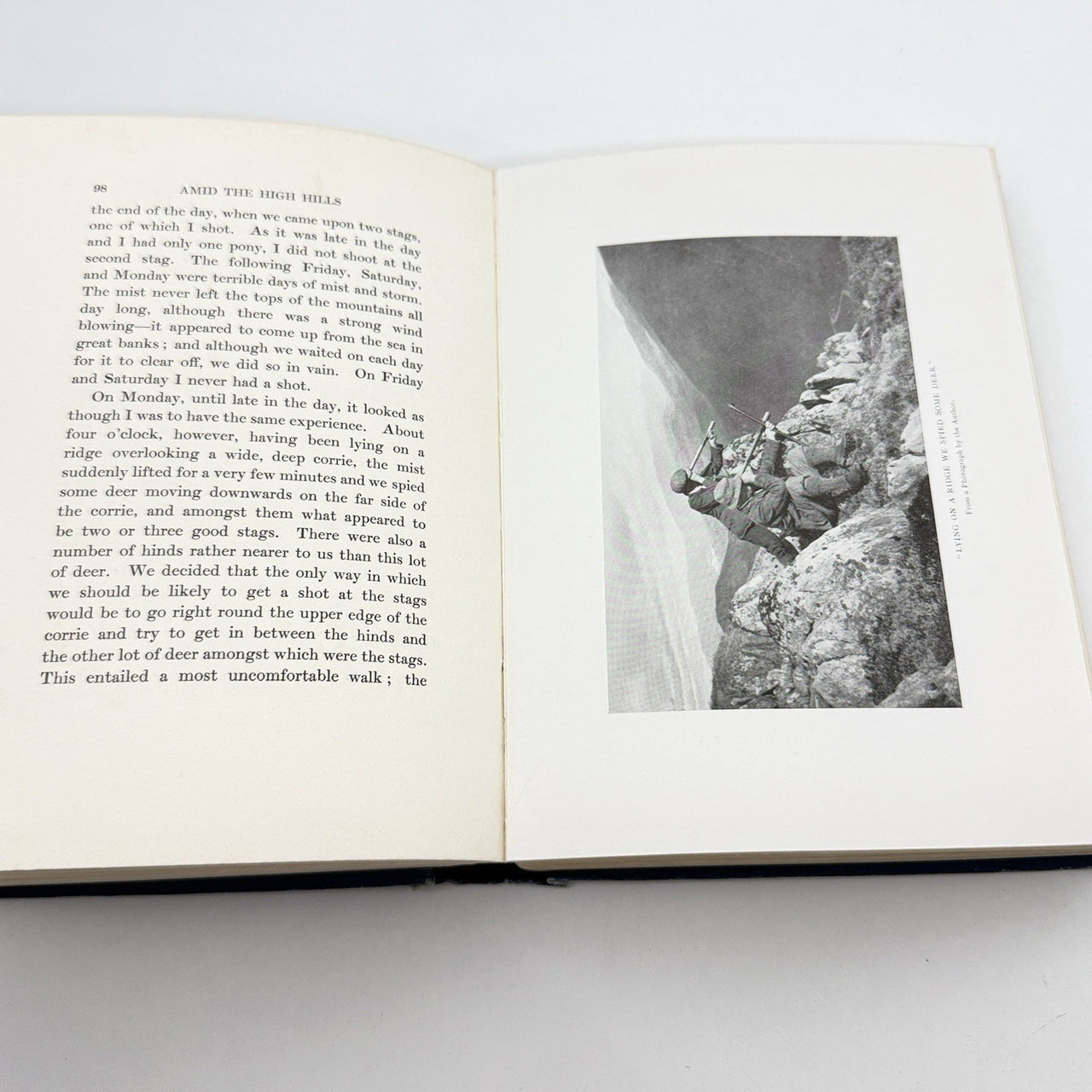 Antique Book Black 1923 Amid the High Hills by Hugh Fraser Illustrat 1st Edition10