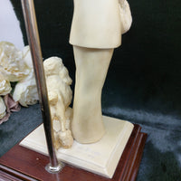 Thumbnail for Vintage Vittorio Tessaro Figurine Lamp - Elegant Lady & Poodle - untested! 199211