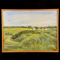 Thumbnail for Danish Landscape Painting Vangsaa 2009 Original Signed by VTN Framed Art 40x30cm0